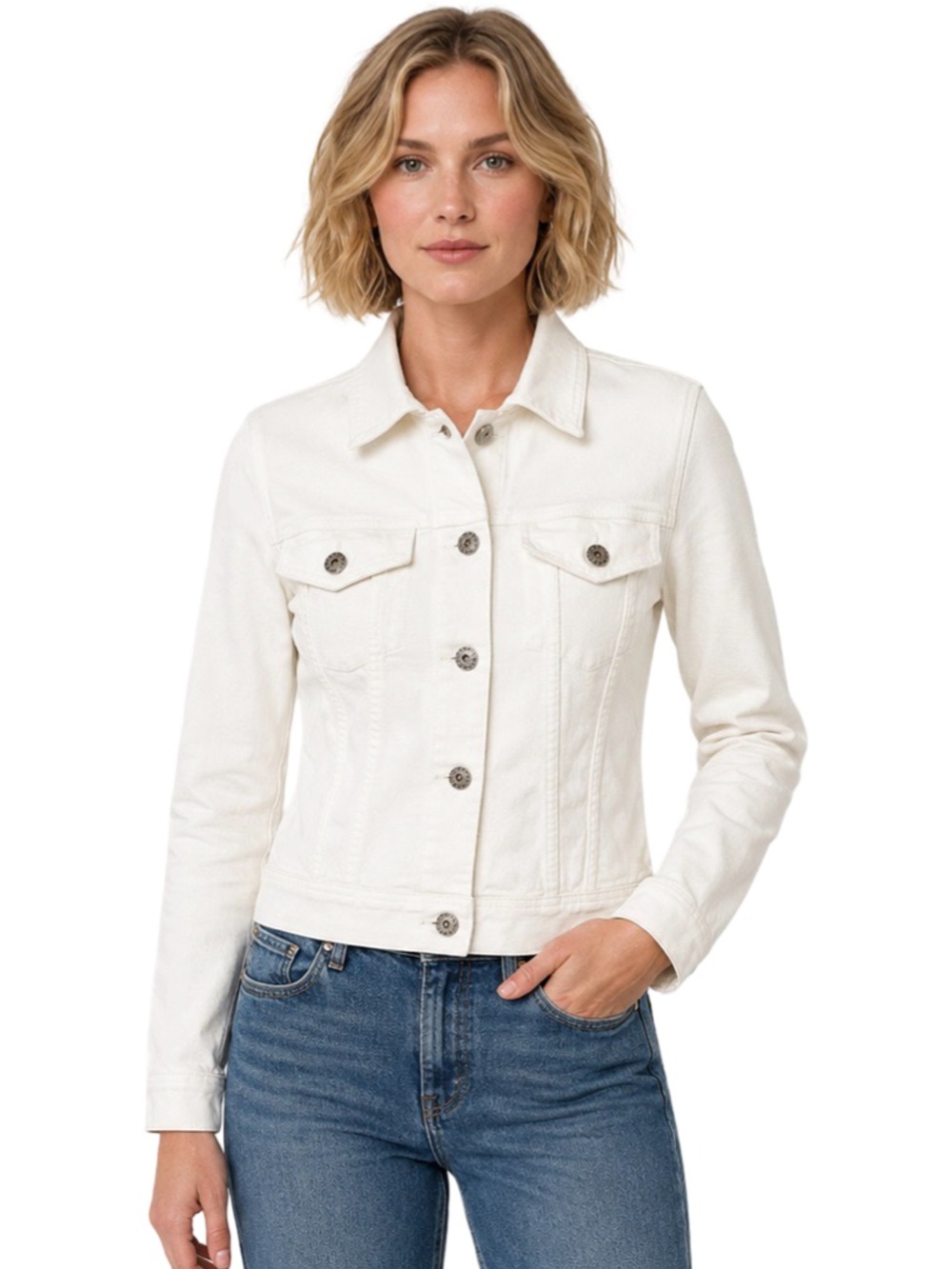 AG White Denim Jacket. EUC.